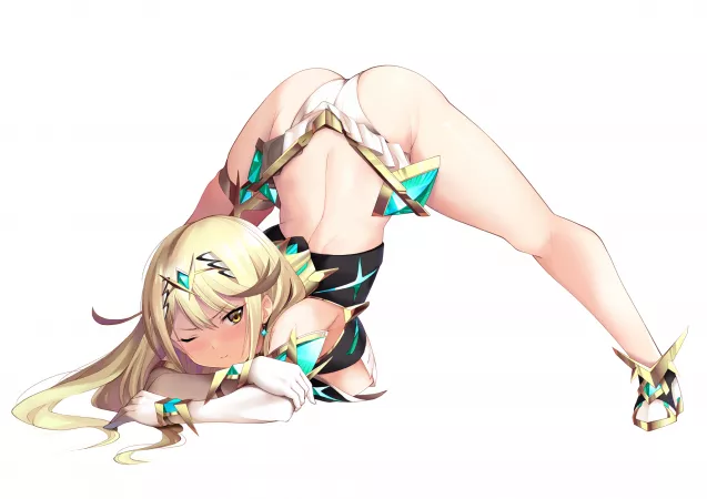 Mythra Jack-O Pose [Xenoblade 2] by Dragon_Shiro