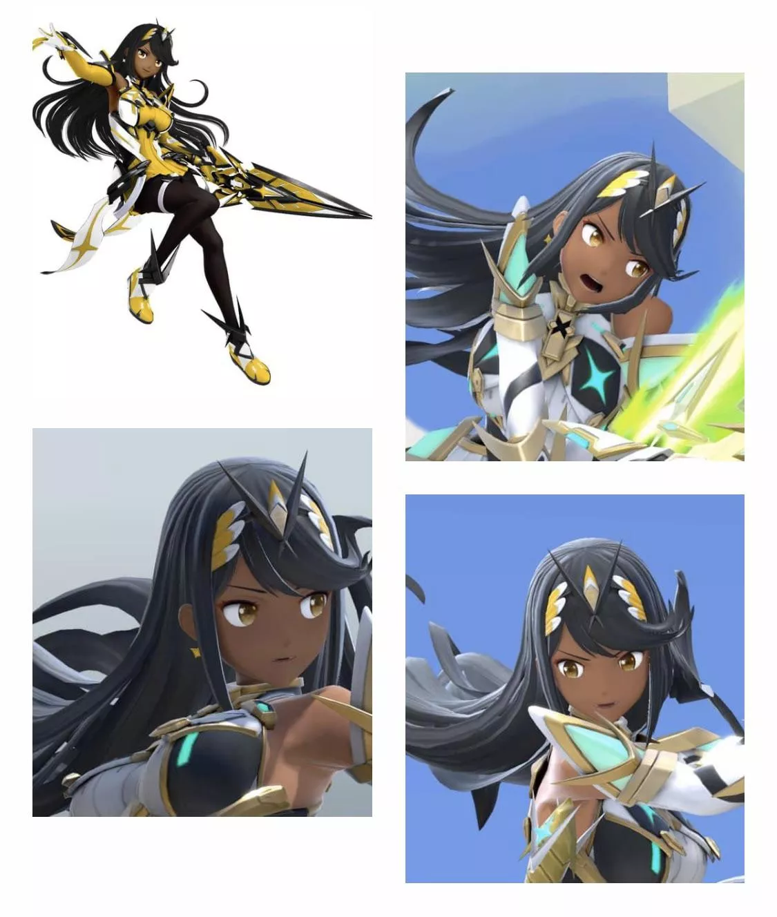 Mythra with dark skin posted by TheKidfromHotaru