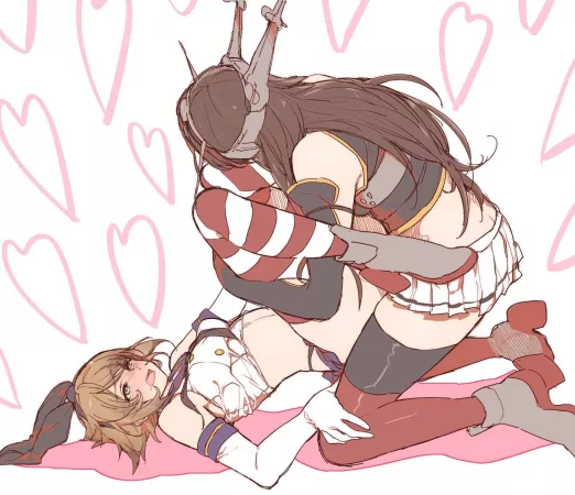 Nagato can't resist Shimakaze Cosplay by llamanatee