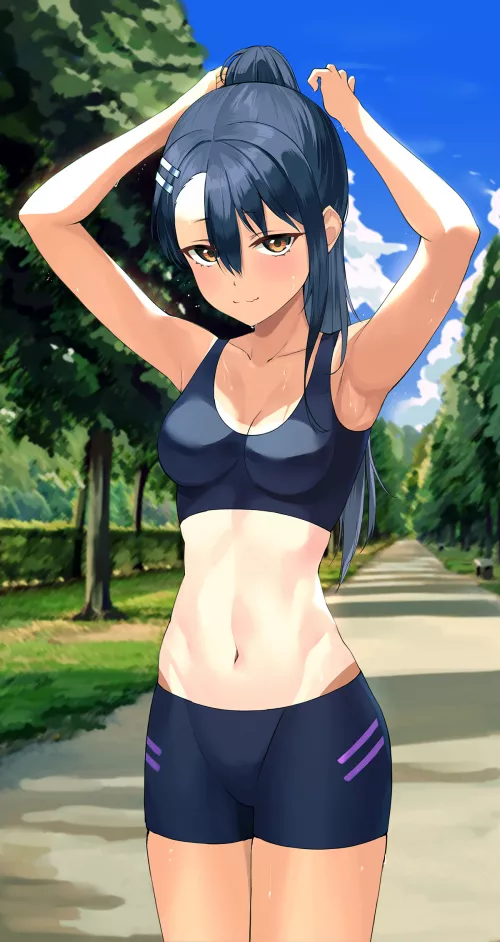 Nagatoro in a Sports Bra 😍 [Don't Toy with Me, Miss Nagatoro] by MeDahMann