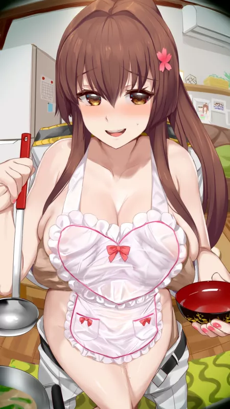 Naked Apron Yamato by CheetahSperm18