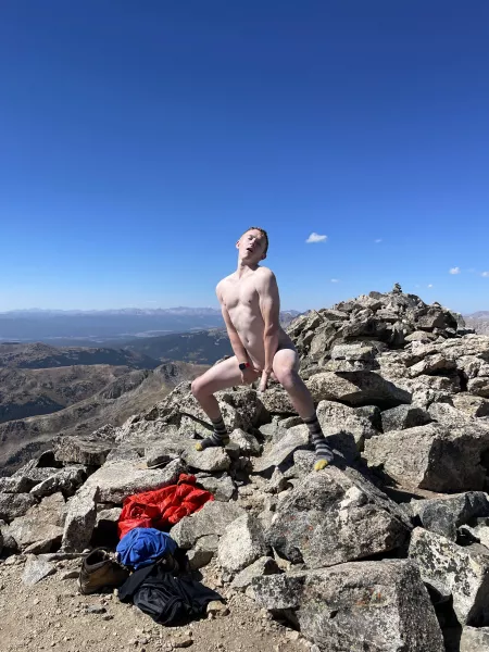 Naked at 14,000 feet by Twinkhunter5280