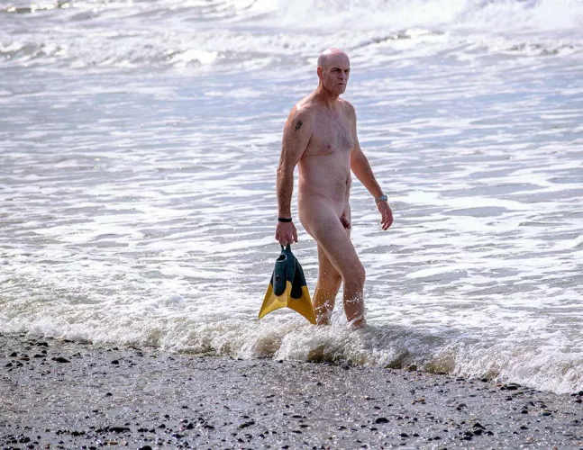 Naked At The Beach by smoothshave