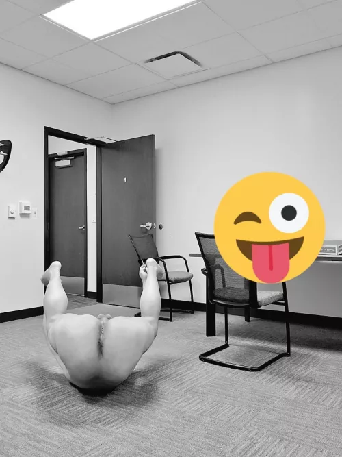 Naked at work just having fun! by truits1949