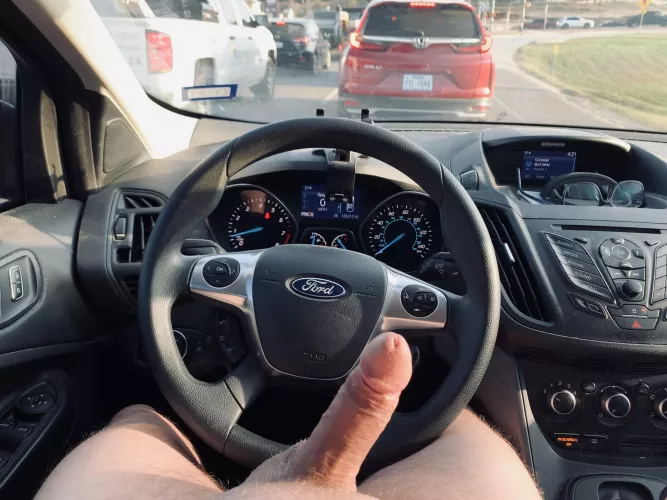 Naked driving in rush hour traffic by nakeddriveratx