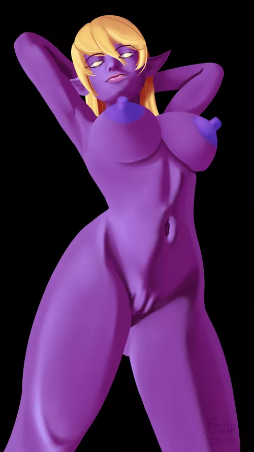 Naked Drow by KeithInk