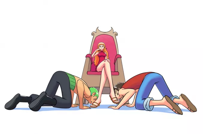 Nami foot worship by teh_meme_god