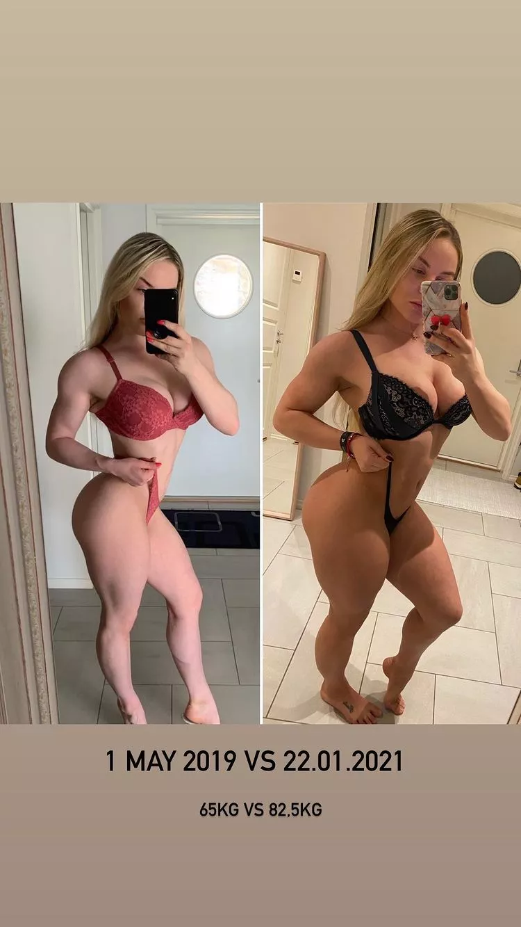 @nataliaejsmont gained ~38.5lbs in ~1.5 years. posted by PawgAdjudicator