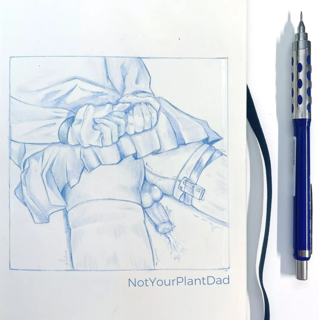 Naughty boys will be taped, shamed, and put on display 😈 posted by notyourplantdad