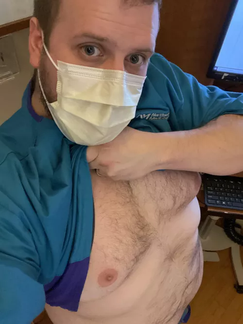 Naughty chubby nurse at work. Thoughts? by thickbrowsing