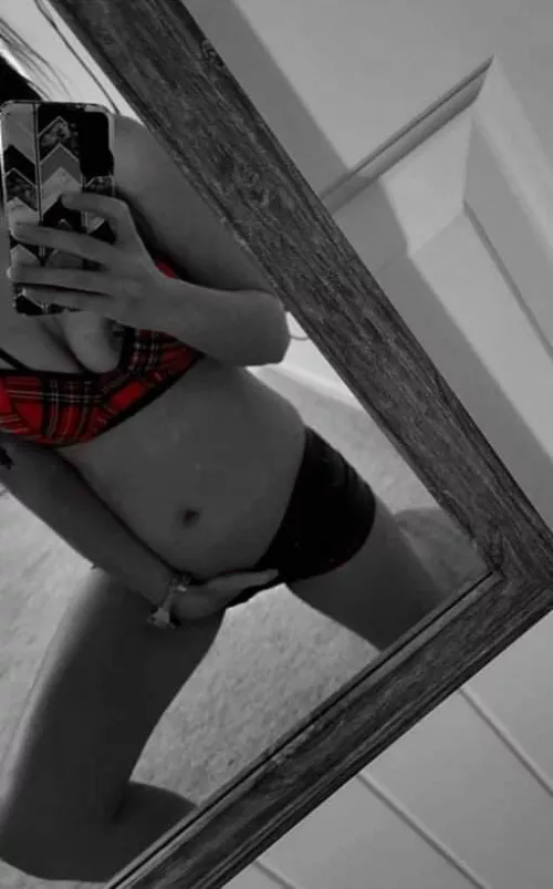 Naughty school girl and leather shorts. 😘 by fittsexx11