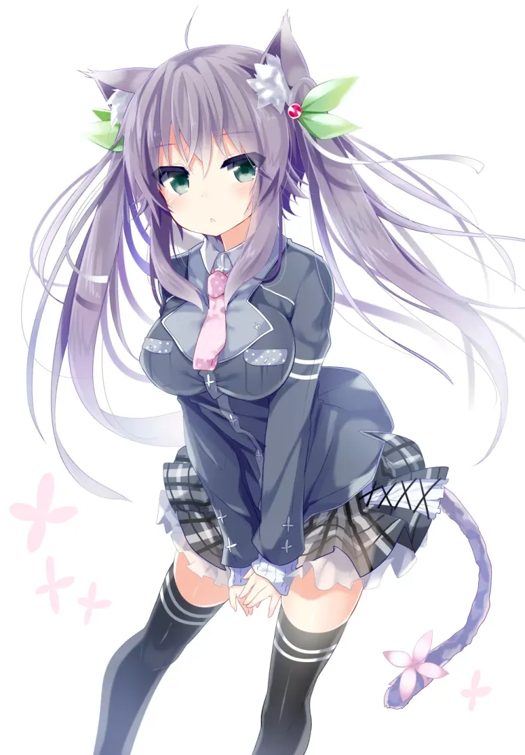 Neko with twintails. posted by Dhova