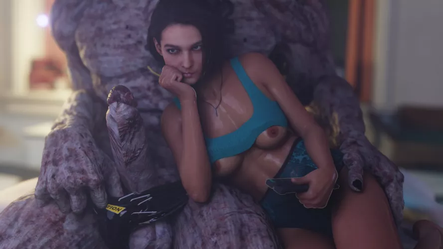 Netflix and Jill (Stephanie) [Resident Evil] by Kuro-Oji