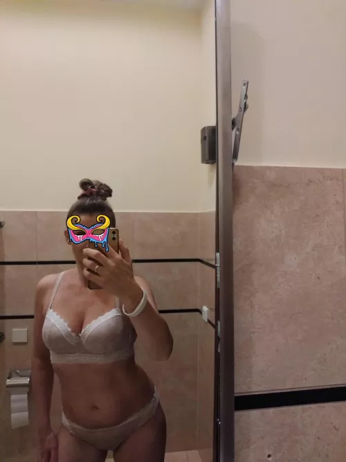 New Bra from my husband ❤ how do I look at work with it? Wife&Mom (f) 43 by Fit_Ad2228