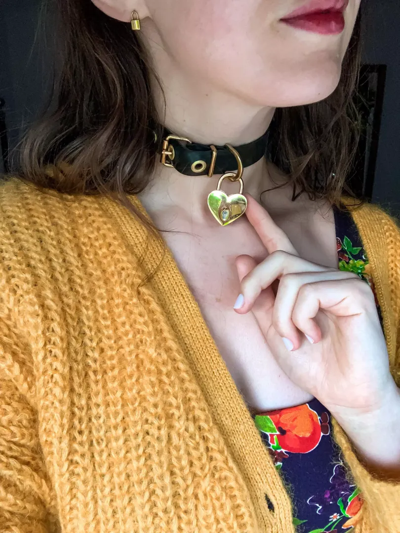 New choker… I just think padlocks are neat posted by LATEXnCHILL