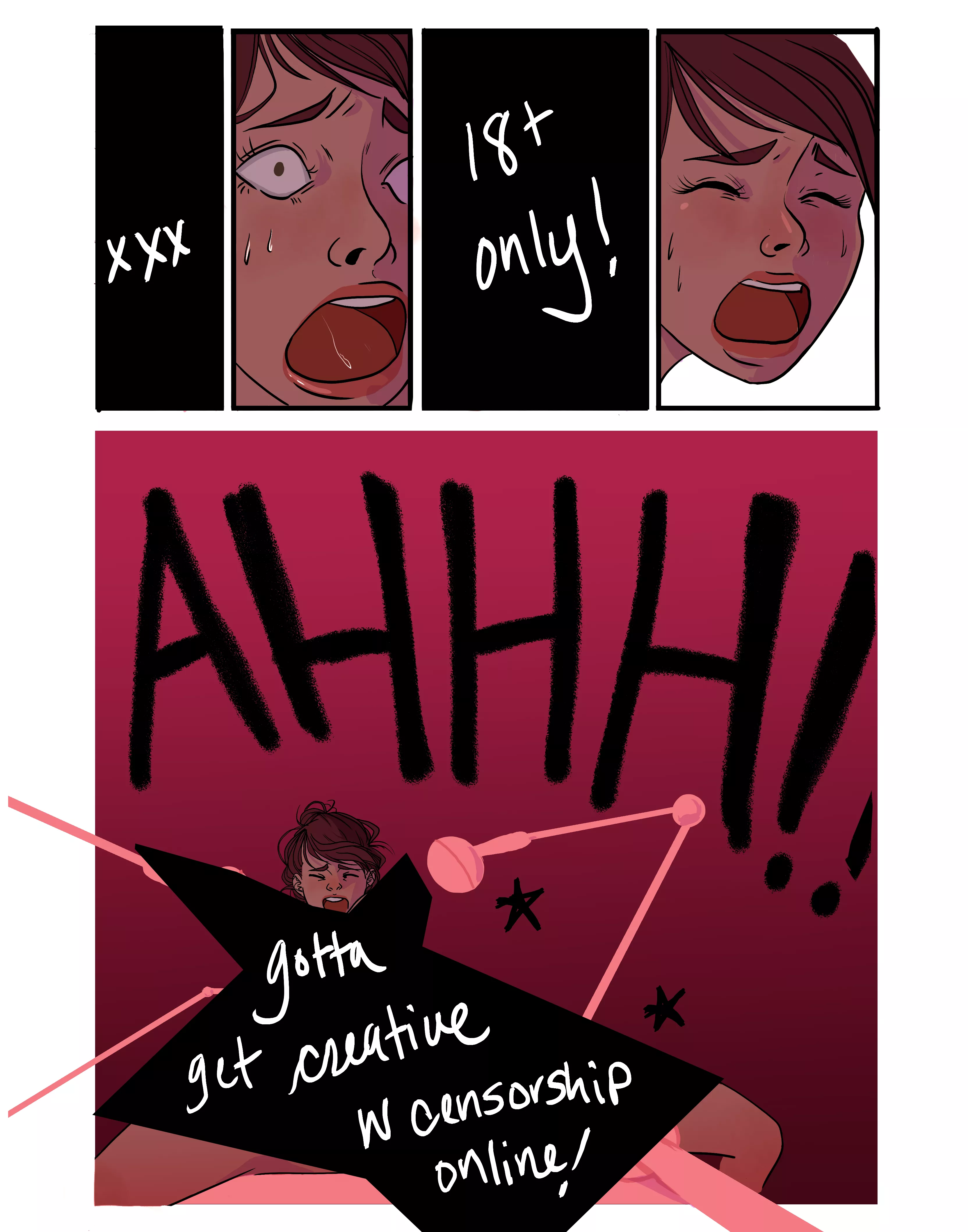 New comic page at AdventuresOfLiaraRoux.com - This one's 90% Ahhh! posted by liararoux