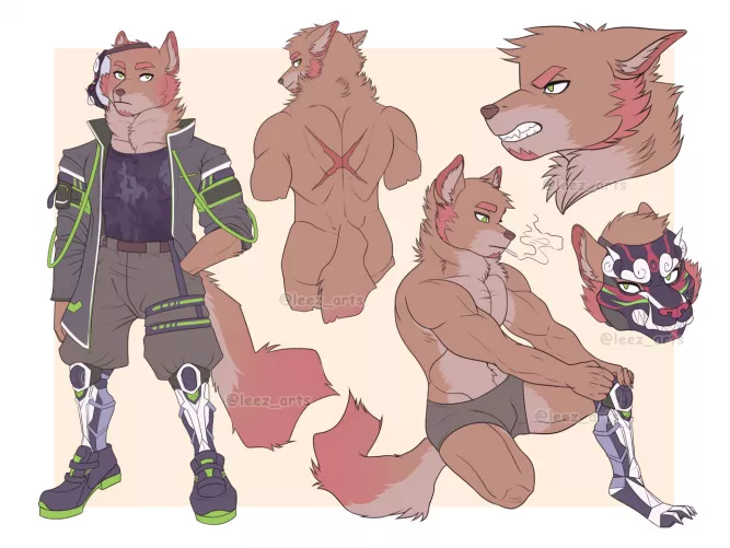 New Cyberpunk adopt for auction by Leez_Arts