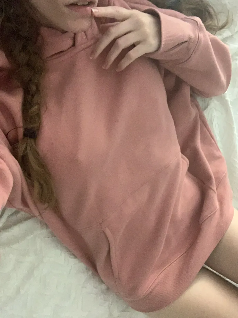new hoodie, can you guess what’s underneath? posted by lovely_renee