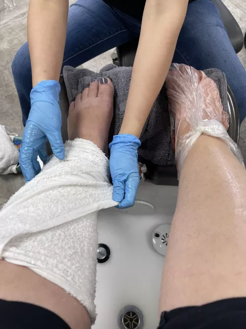 New pedi! Who wants to get them dirty ? by Kennedyrose069