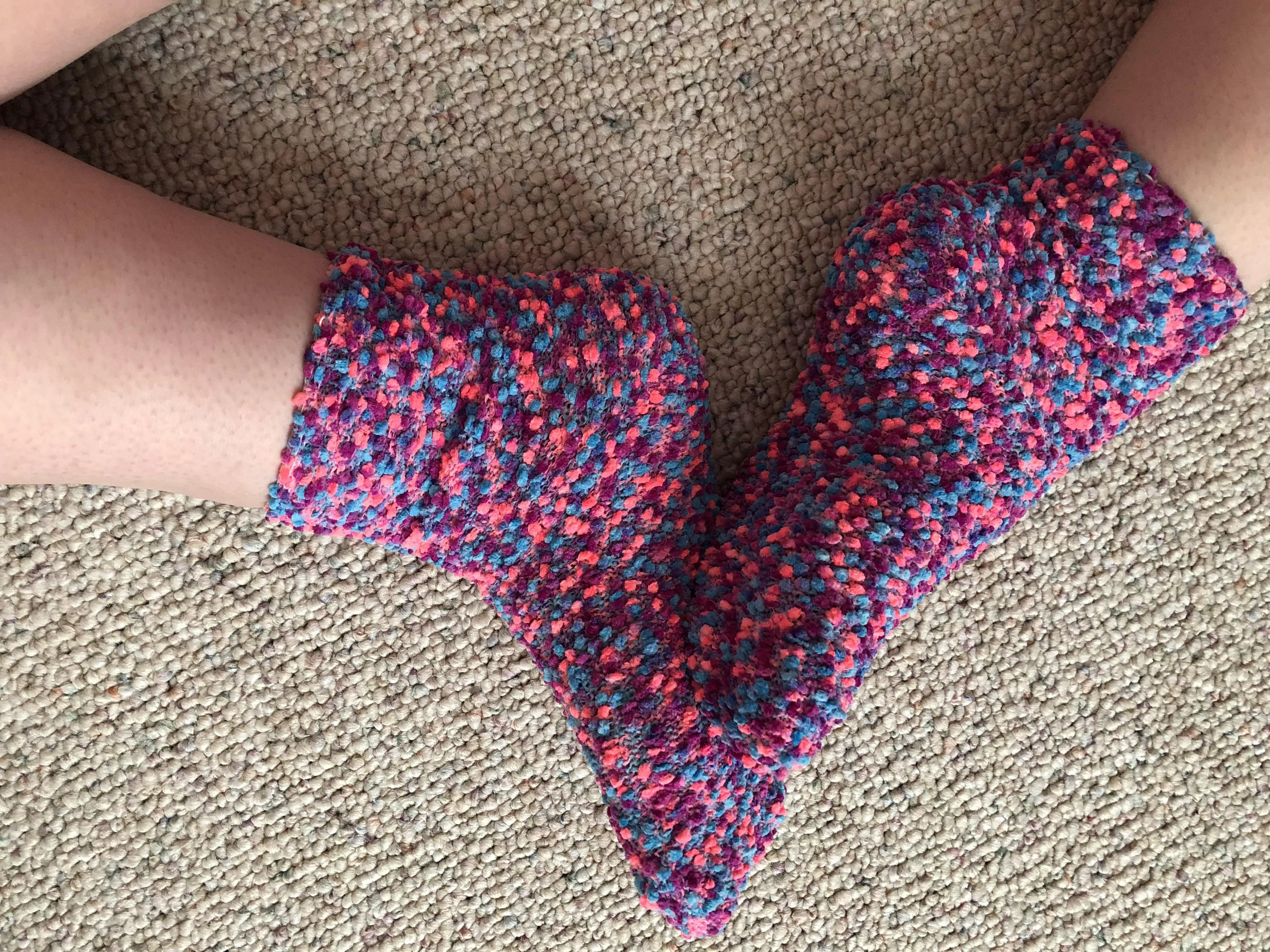 New pink fuzzy socks 😘 (F) posted by CupcakeTootsie
