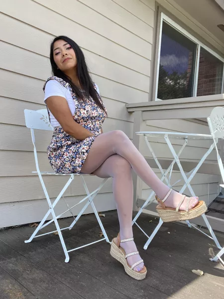 New shiny gloss pantyhose, they sparkle in the sun by sweetmilktitsC4S