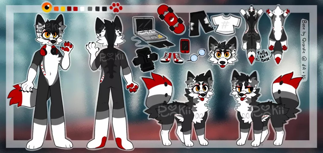 New sona go brrr, nameless grunge fox by im-going-to-eat-egg