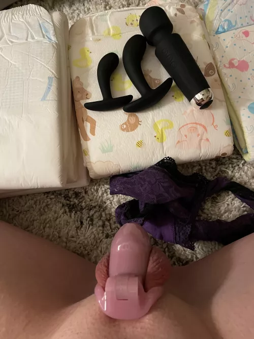 New toys and diapers! by LilDLFemboy