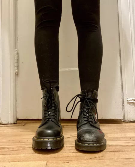 new vs. old doc martens by tawdryuprising