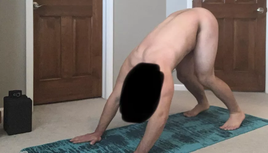 New year is off to good start, I can reach my heels in down dog!