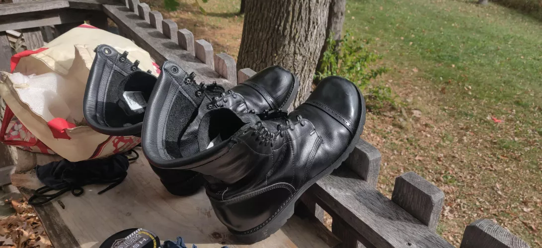 newfound respect for people who polish shoes for a living. my fingers are /cramped/ by Wiley_Rasqual