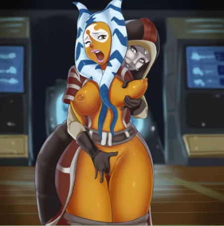 Nexdis and Ashara (Afrobull) [swtor] by pornfamer