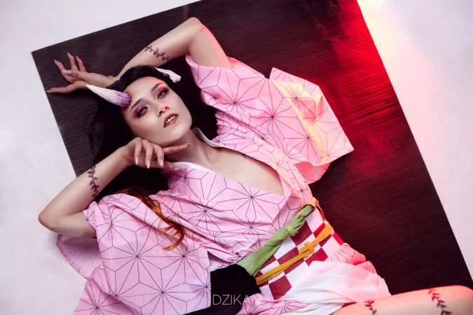 Nezuko Demon form cosplay photoshoot by Dzikan (Demon Slayer) by MaoDzikan