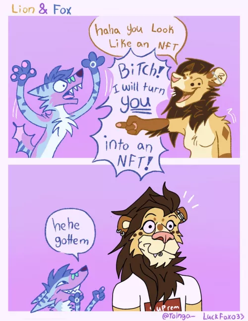 *NFT-ifies you* (art by me) (@Tolnga_) by LuckFoxo33