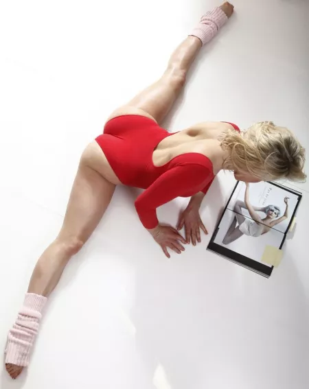 Nice ass in red leotard by 23snappy