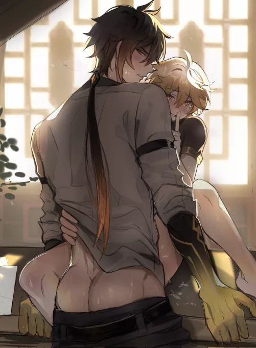 Nice ass, Zhongli (Genshin Impact) by AlbertMendez442