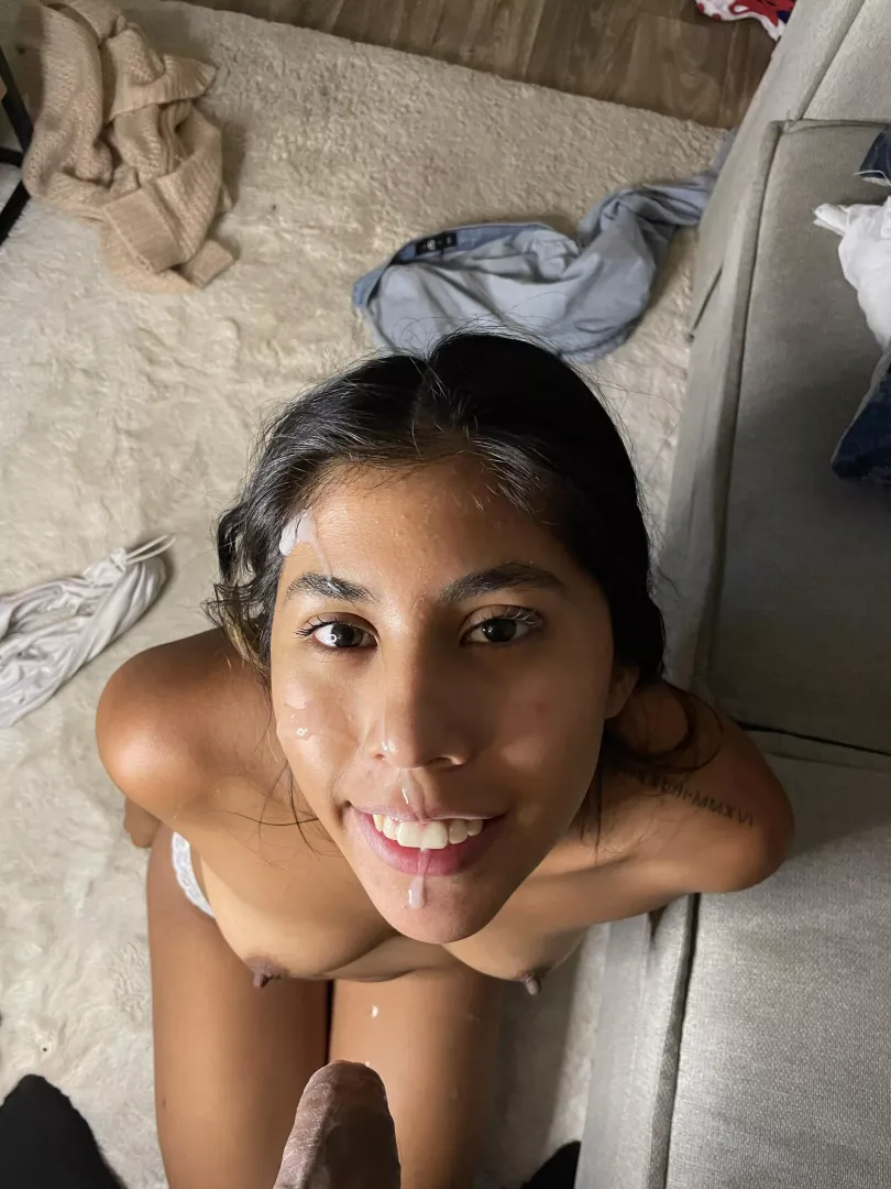 Nice big facial posted by MissXxKink