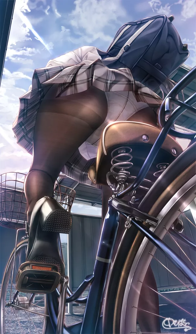 Nice Bike (Unohana Pochiko) [Original] posted by llamanatee