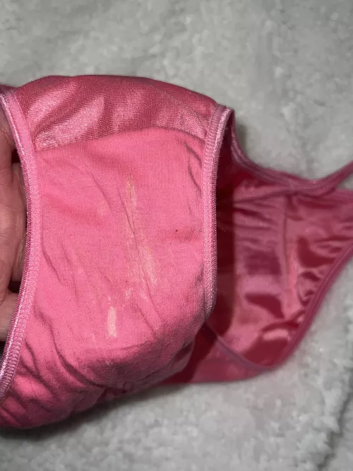 Nice creamy satin panty by Riding_D