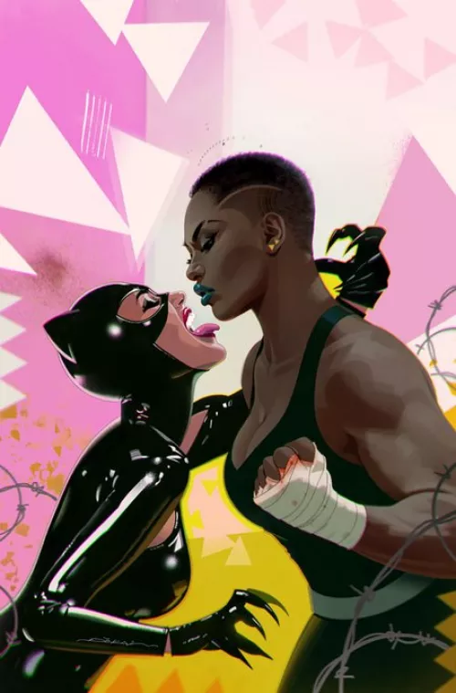 Nice plot from Onyx and Catwoman from the upcoming cover for [Catwoman 41] by MarCanary