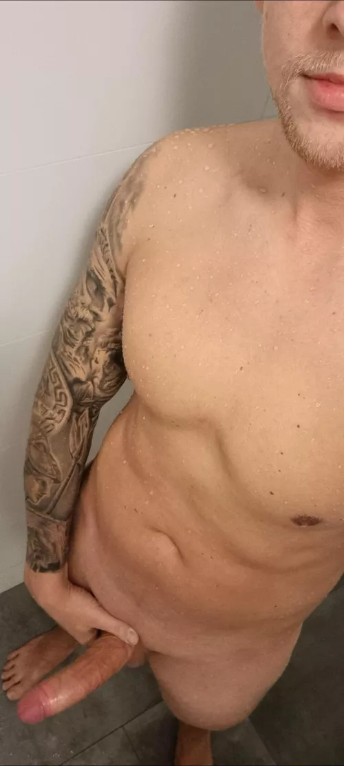 Nice shower after a good workout (m) by Solid_Temperature_31