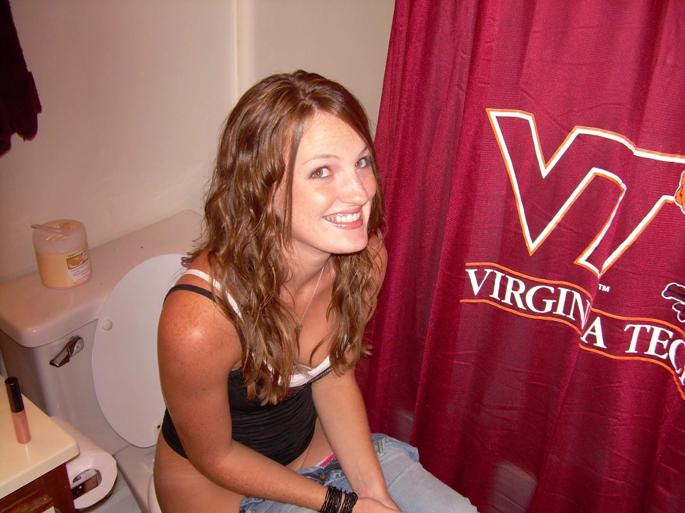 Nice shower curtain. posted by luv____to____race