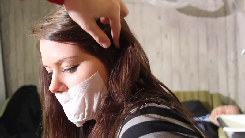 Nice white tape gag... by mrd-uyi