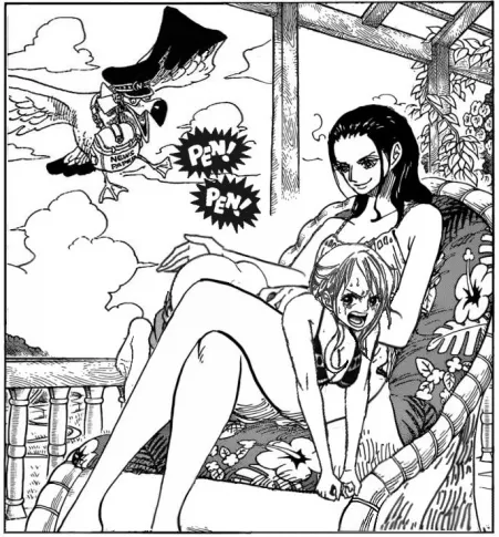 Nico Robin spanks Nami by I_hate_Pelicans