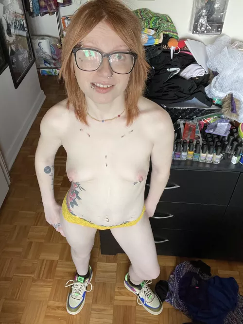 Nikes and a thong by HotPants141