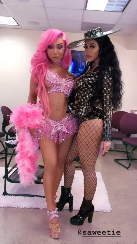 Nikita Dragun & Saweetie by dirtyroadwarrior
