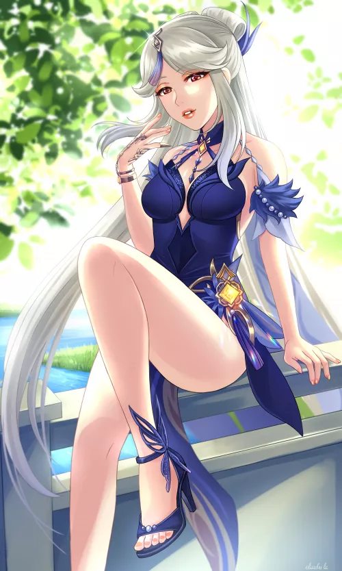 Ningguang's new outfit [Genshin Impact] by _chirp_