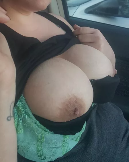 Nipples out in the parking lot! by Whitneywifey