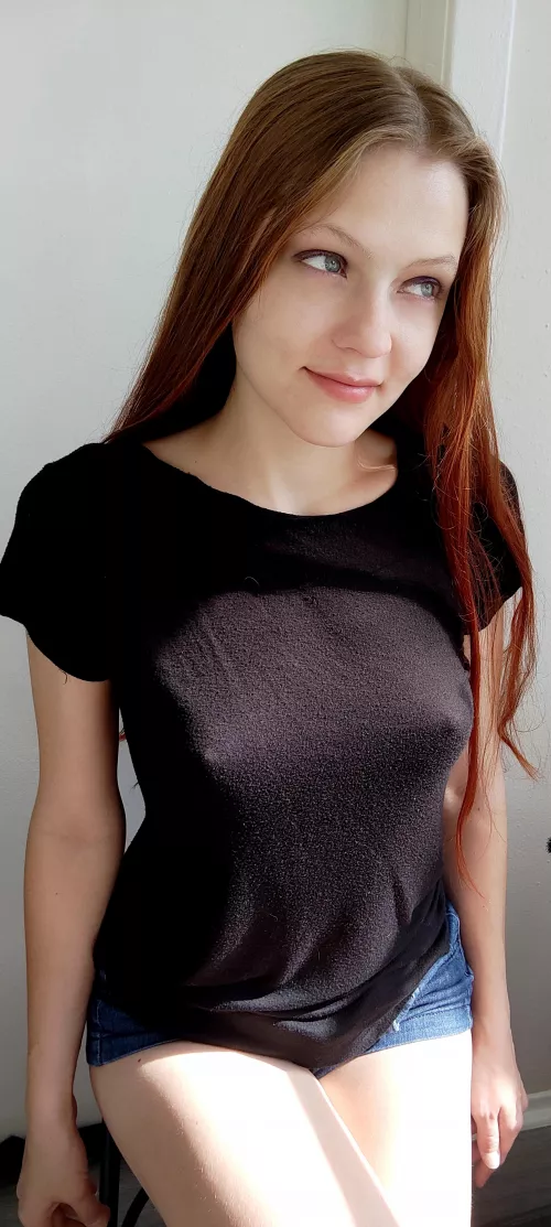 No bra. Headed to church with the fam by officiallyviolets