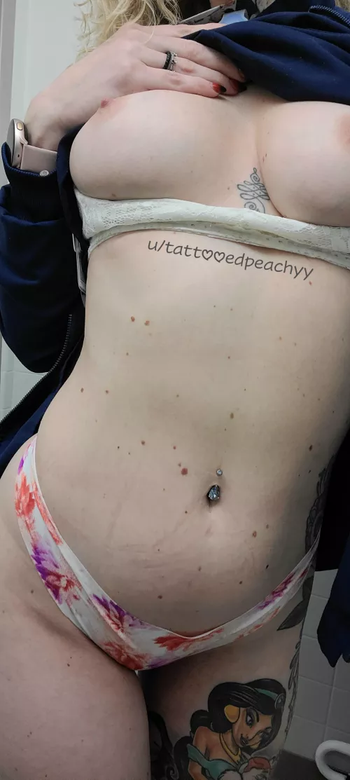 No click bait caption, just enjoy my naked body under my scrubs [F] by tattooedpeachyy