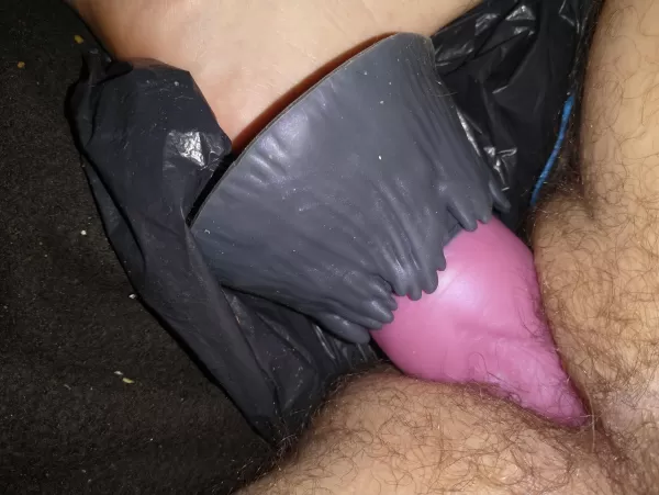 No lube only spit and hornyness.(I am actually proud to get it this deep lol) by bluekittypurr